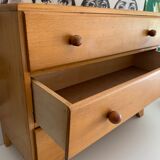 Commode de rangement pieds compas