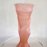 Vase main rose art déco