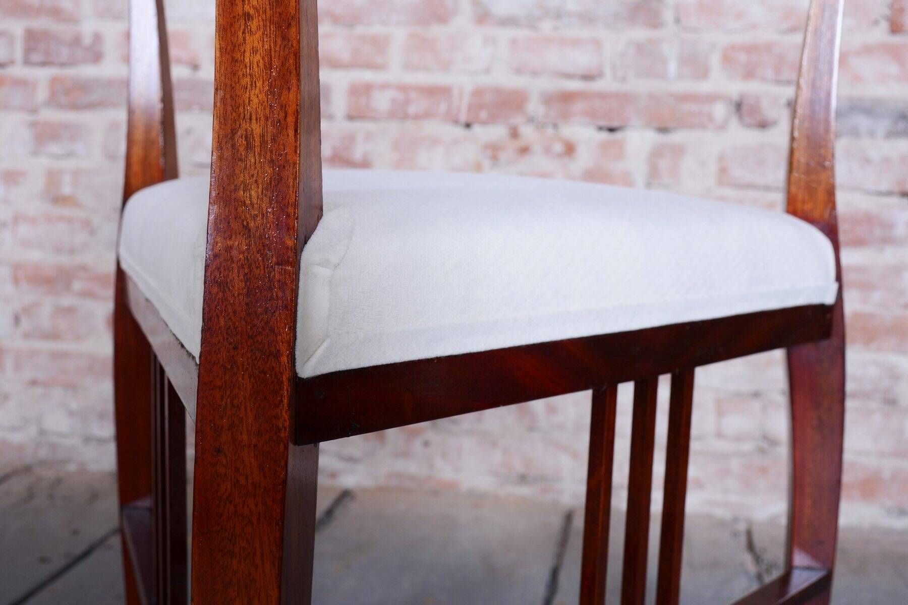 Czech Art Deco Dining Table and Chairs by J. Kotěra for Josef Motka - Litovel, 1900s, Set of 4