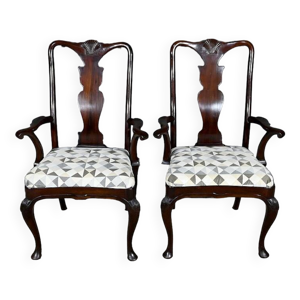 Paire de fauteuils Chippendale