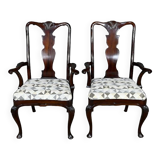 Paire de Fauteuils Chippendale en Acajou, Angleterre – Début XXe