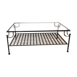 Forged iron coffee table