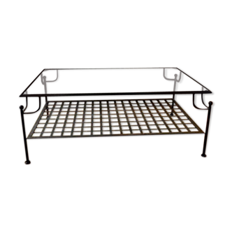Table basse en fer forgé
