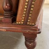 Vintage brown leather armchair