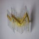Venini wall lamp, tubular crystals, Italy, 1970