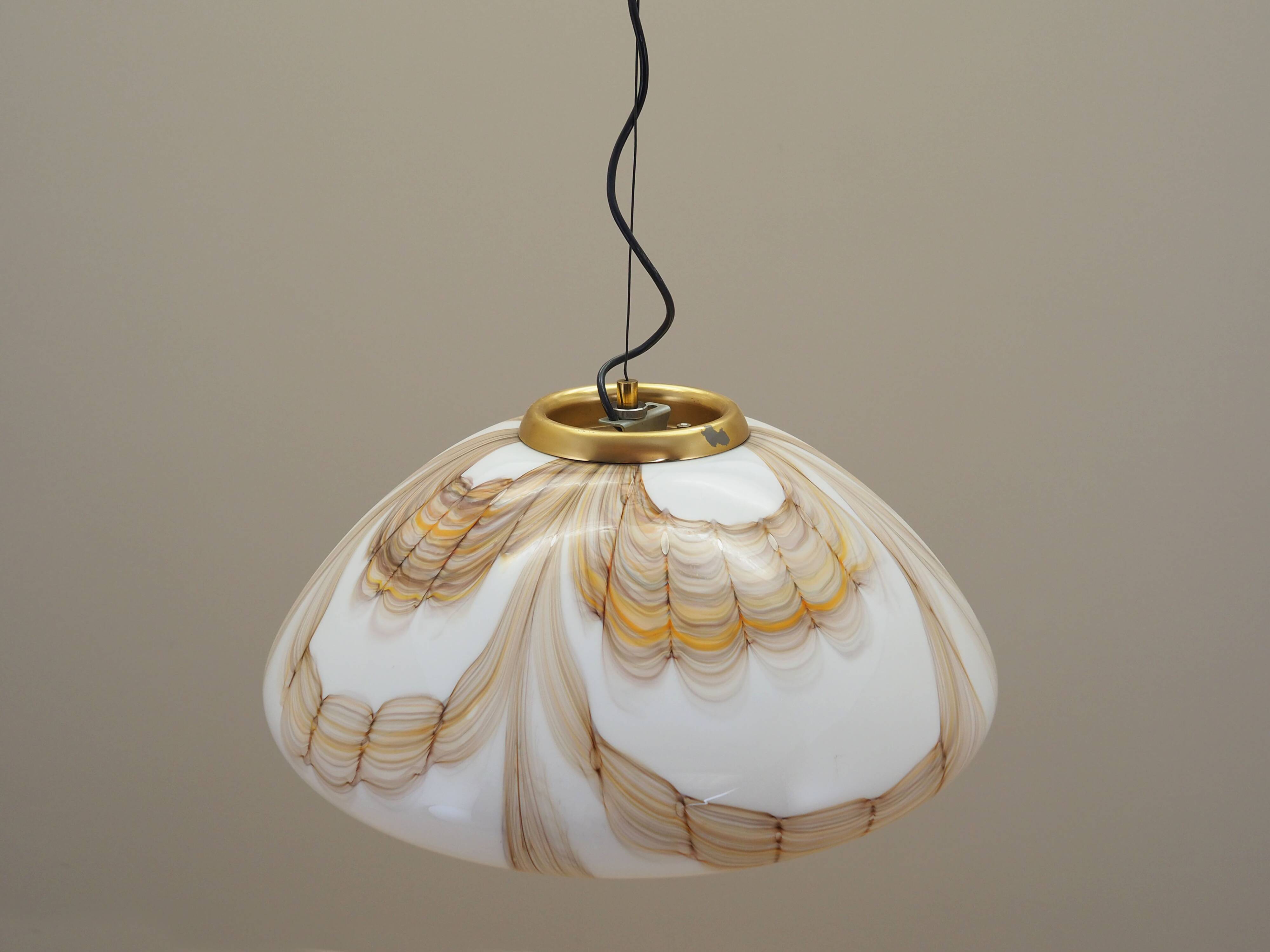 Pendant lamp, Murano glass, Italian design, 1970s, production: Italy
