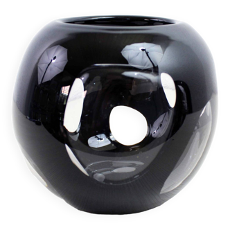 Black Murano glass vase