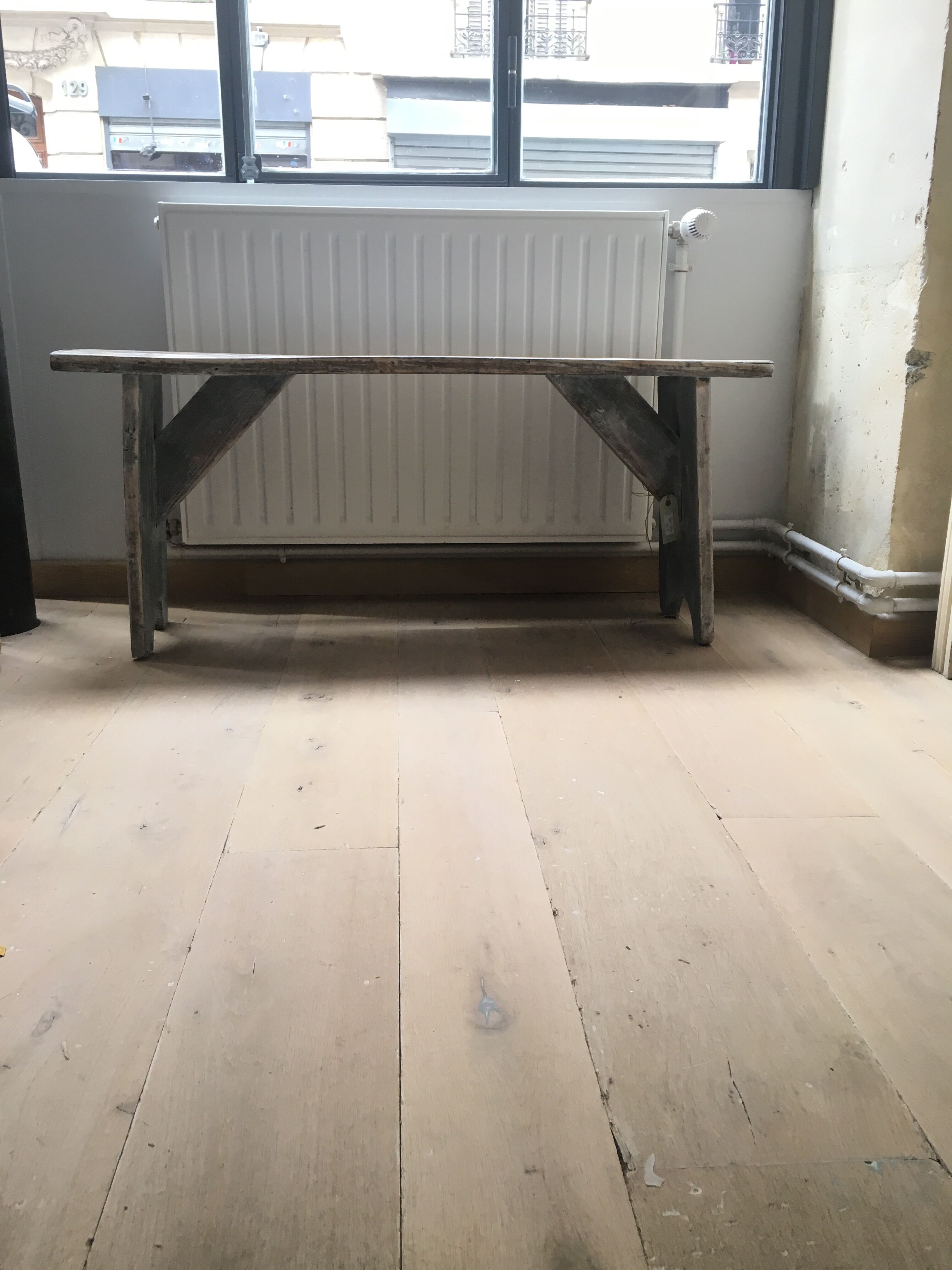 Wooden bench