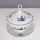 Neoclassical Richard Ginori White and Blue Porcelain Soup Dish, Italy