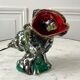Vallauris lamp signed shellfish and fish 70s