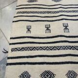 Corridor Kilim black and white handmade v