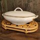 Large vintage french trivet special to keep food warm