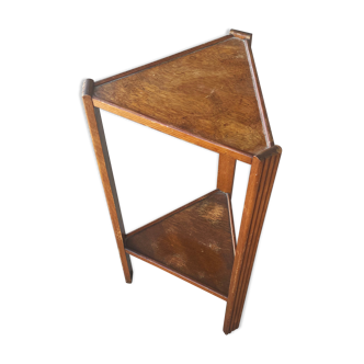 Art Deco triangular pedestal table