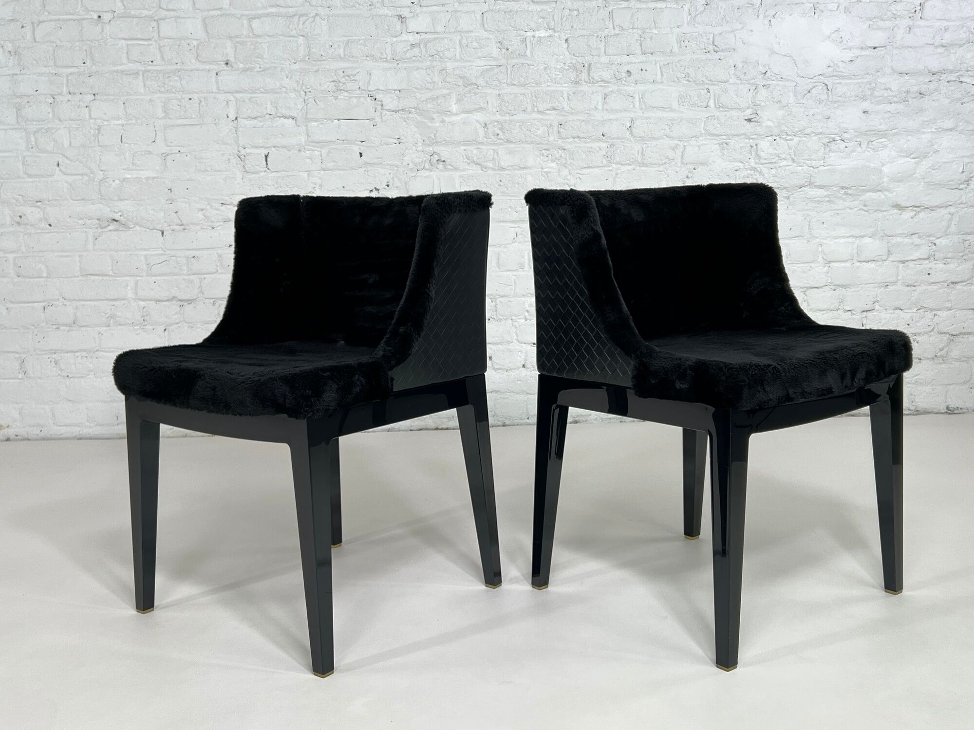 Pair of armchairs Mademoiselle Kravitz design Philippe Starck for Kartell