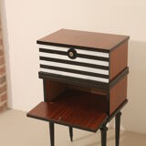 Pair of bedside table restyled swing door year 60