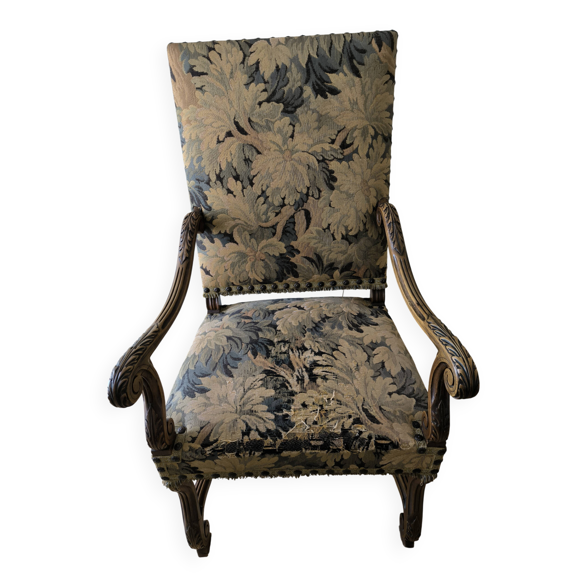 Large Louis XIII armchair