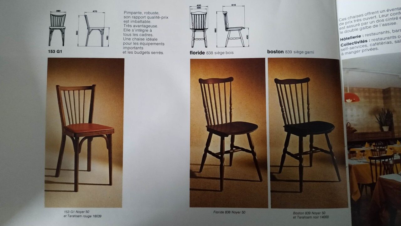 Set of 8 Baumann chairs "Florida"