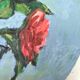 Peinture huile, bouquet de roses
