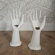 Pair of ceramic hand-held soliflores