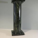 Faux marble column, base, mid-20th century.