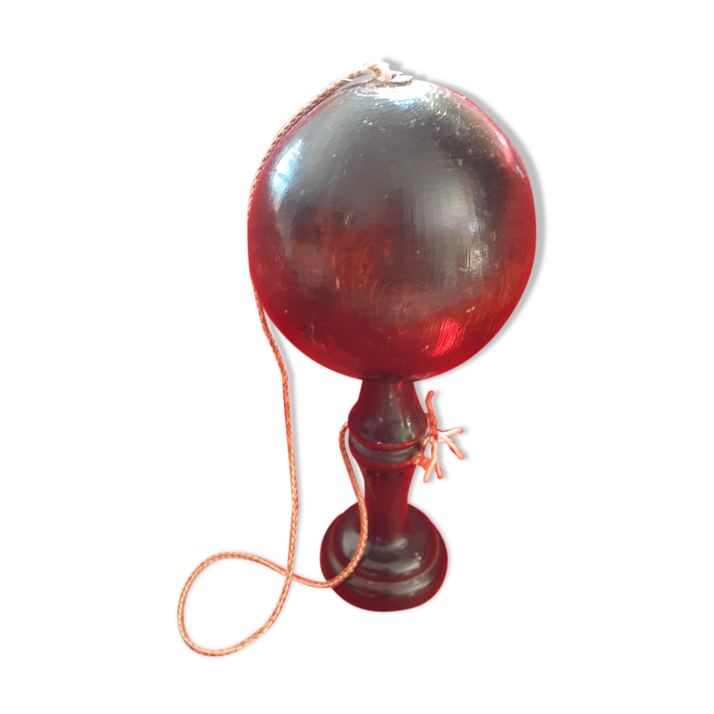 Old dark wood bilboquet