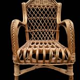 1950s Rattan Child's Armchair