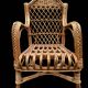 1950s Rattan Child's Armchair