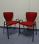 Pair of chairs of G. Dangles 50s