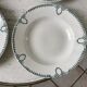 4 hollow plates Terre de Fer Saint-Amand early twentieth century