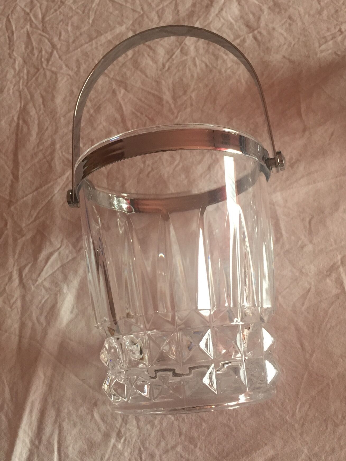 Lot de 5 verres à whisky et seau à glace vintage