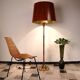 Brass Bamboo brass floor lamp by Ingo Maurer for Design M, Germany 1960s