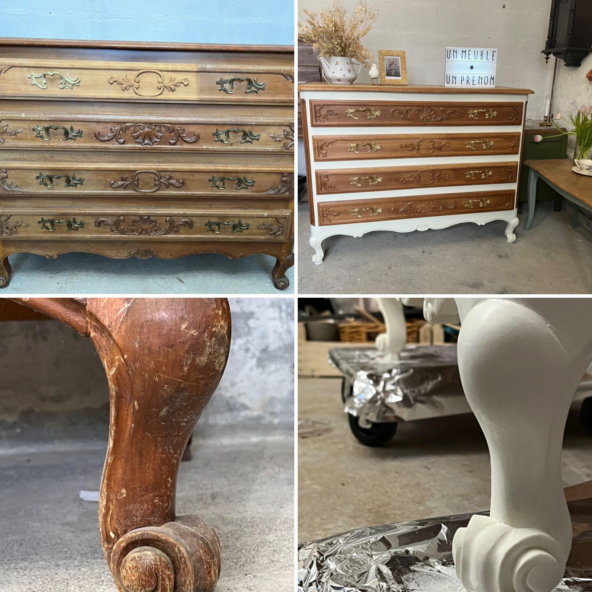 Louis XV style chest of drawers