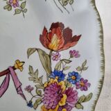 Exclusive 19th century French Lunéville porcelain plate, painted