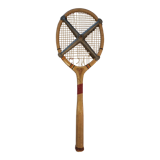 Old wooden tennis racket doria special