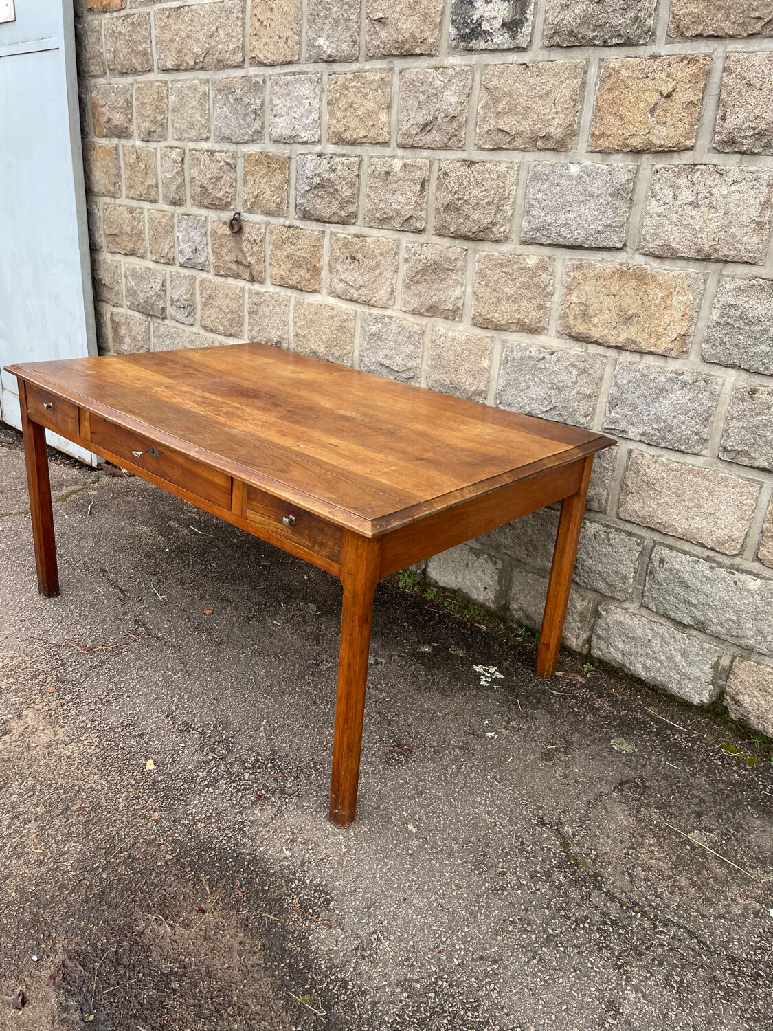 Cherry Wood Desk with three drawers