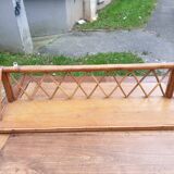 Sixties rattan wall shelf