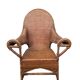 Arts & Crafts armchair in wicker and rattan attributed to Dryad & Co, UK, circa 1920.