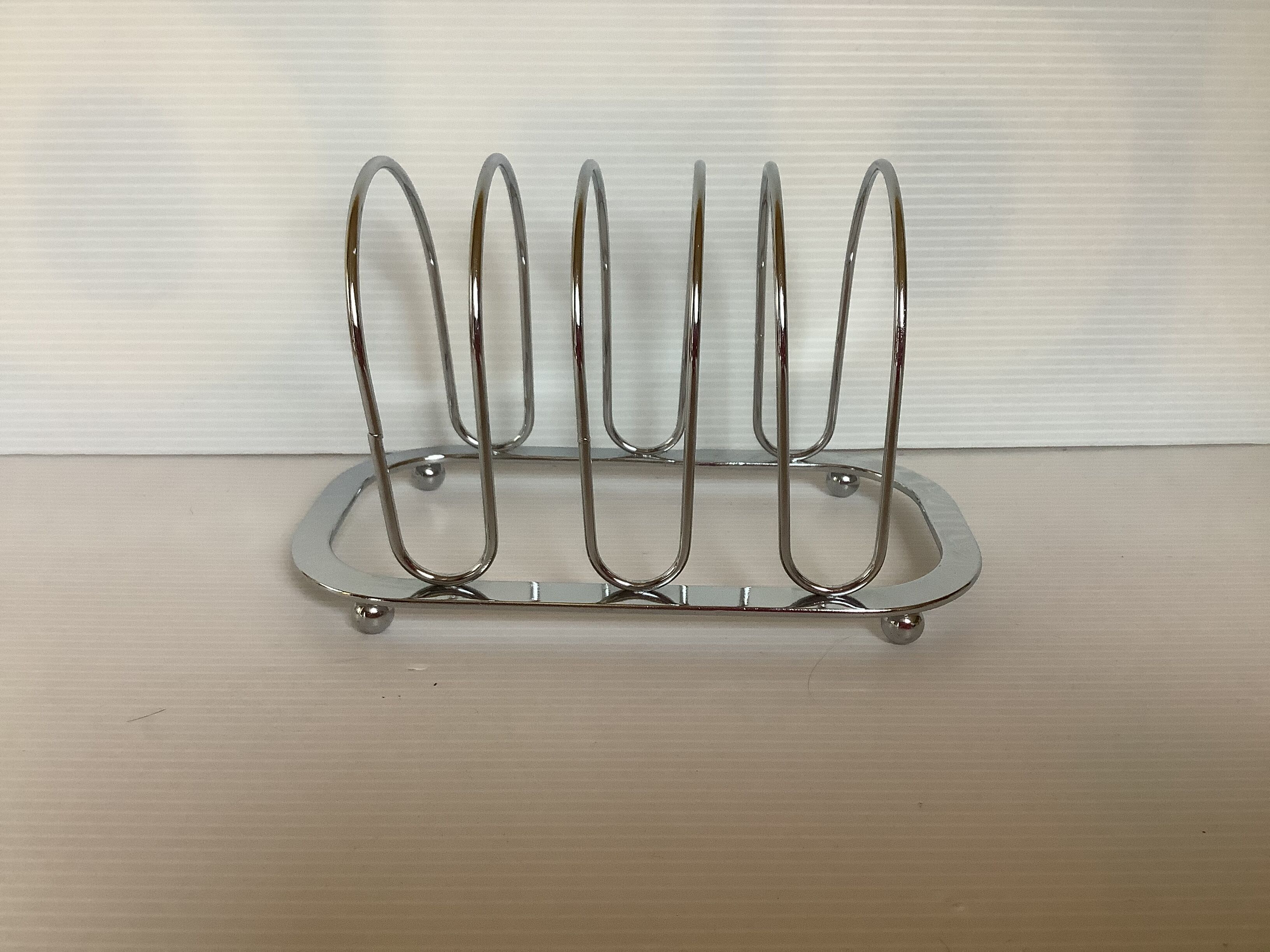 Toast door chrome metal feet balls