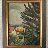 Old landscape painting 1919