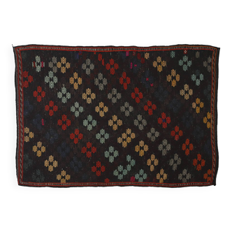 Area kilim rug ,vintage wool turkish handknotted kilim, 240 cmx 180 cm rug