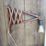 Danish teak scissor wall light circa 1960