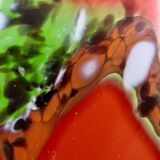 Vases verre design rouge verrerie