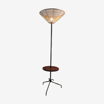 Lampadaire a tablette vintage année 1960