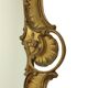 Italian Crested Mirror Rococo Style Gold-Colored Resin 84cm