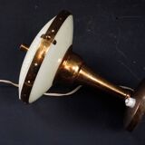 Rare pair of bedside lamps in curved glass attributed to Pietro Chiesa. Ita