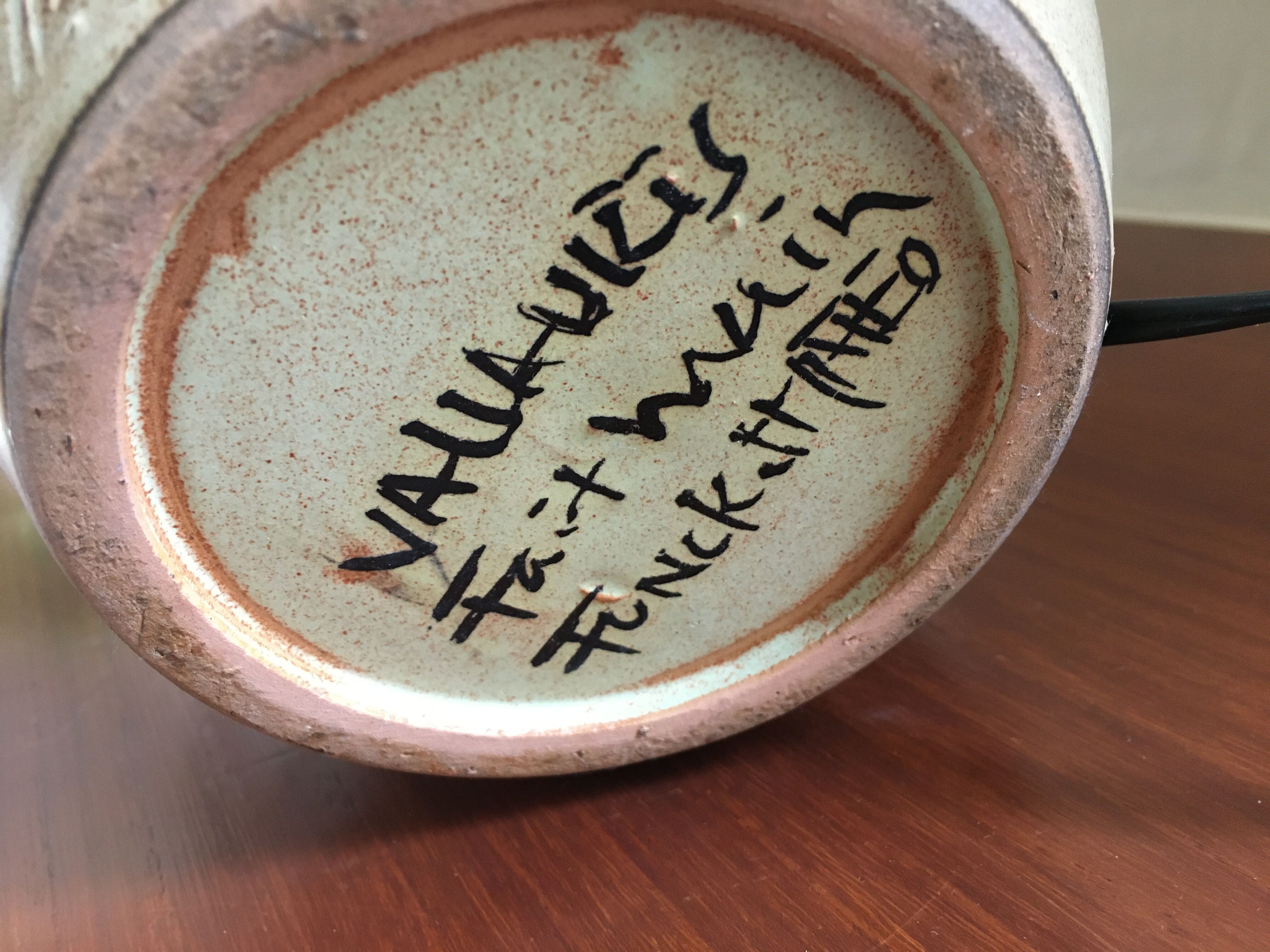 Fonck lamp and Matéo Vallauris ceramic open