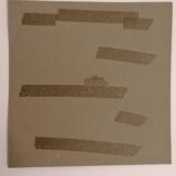 Gouache originale de Sonia DELAUNAY - Étude de tissu - Robert PERRIER