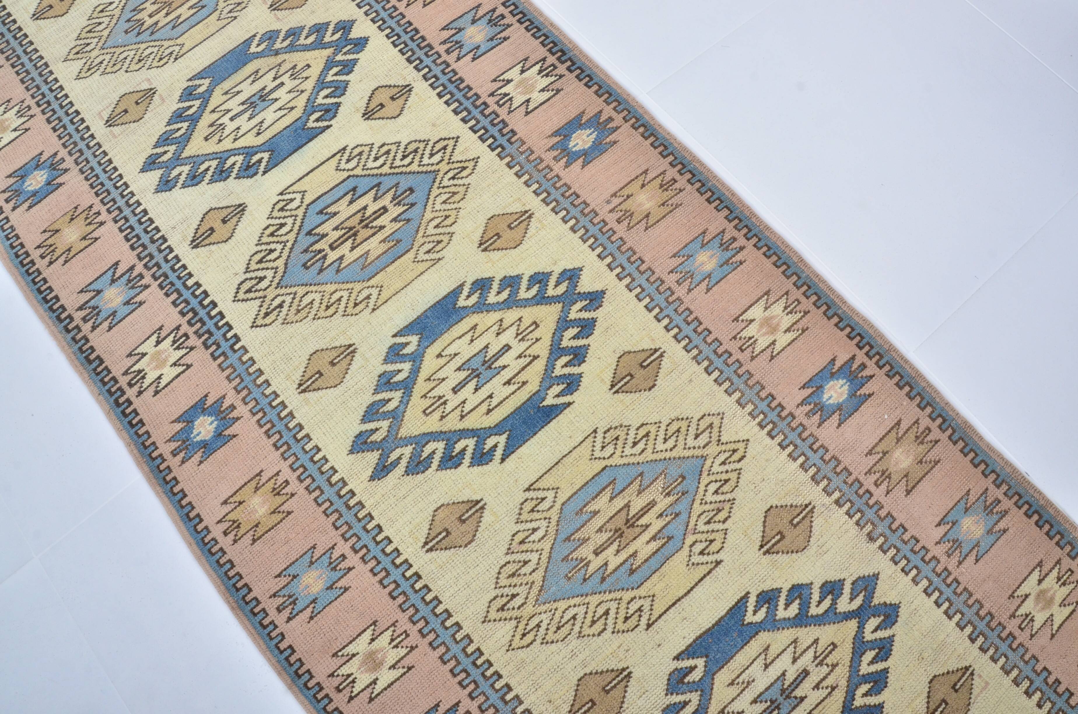 Neutral Vintage Handmade Kitchen Runner sku 3323