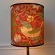 Bird and flower lampshade, William Morris style