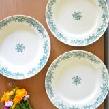 Lot of 3 plates Robert Charbonnier by Longchamp